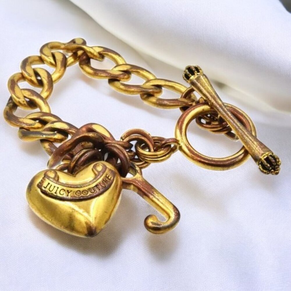 Juicy Couture Chunky Hart Charm Bracelet